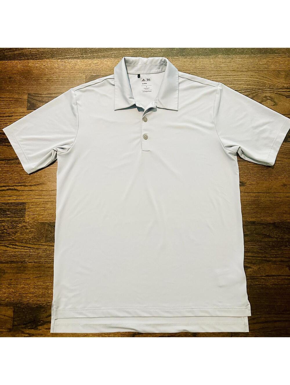 NWOT Men's Adidas Grey Climalite Grey Golf Polo Small
